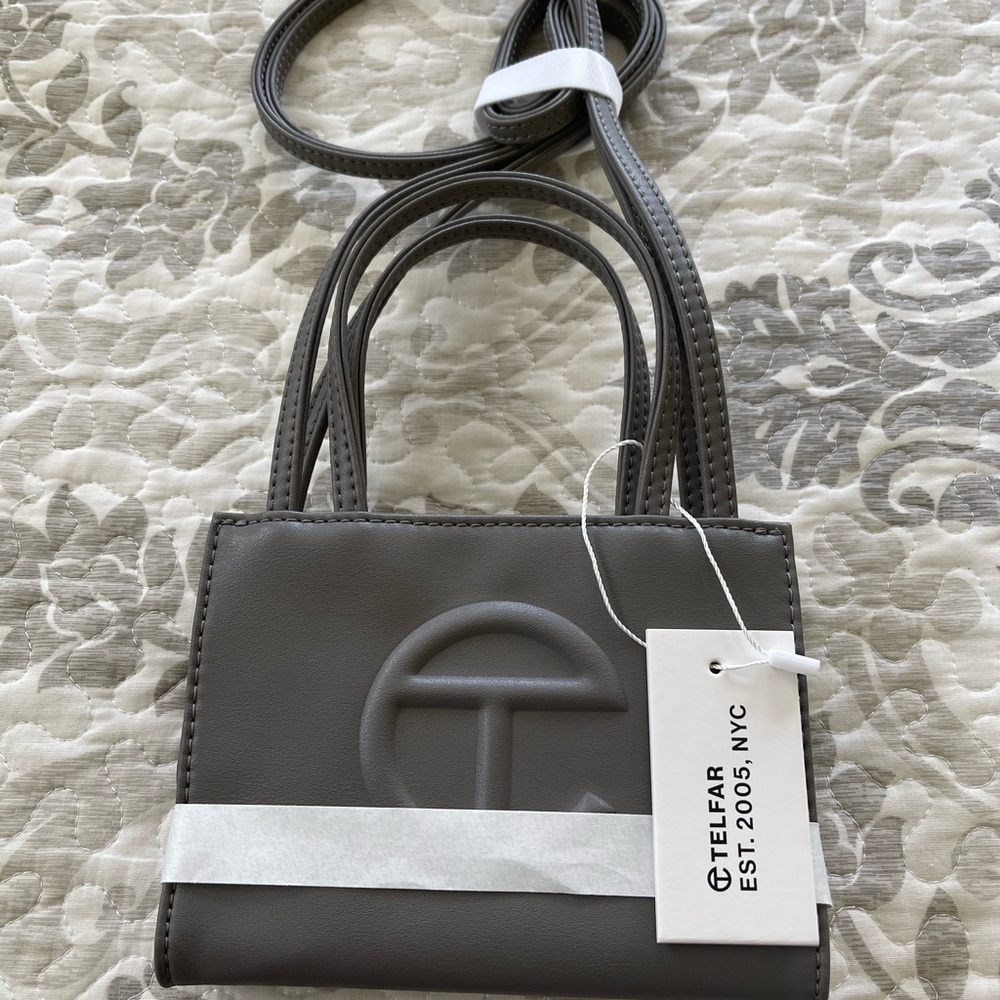TELFAR Small Grey Shopping Bag